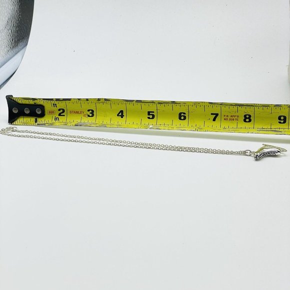 Ice Skating Charm Necklace Silver Tone Skater Winter Olympics Sports Racing - Picture 6 of 7